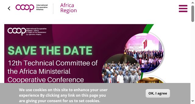 Screenshot of icaafrica.coop