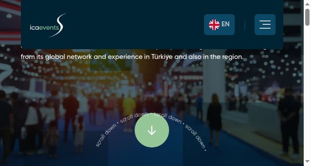 Screenshot of icaevents.com.tr