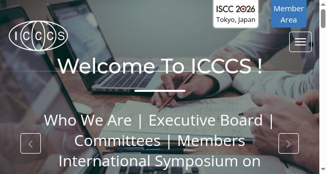 Screenshot of icccs.net