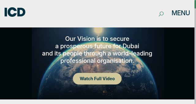 Screenshot of icd.gov.ae