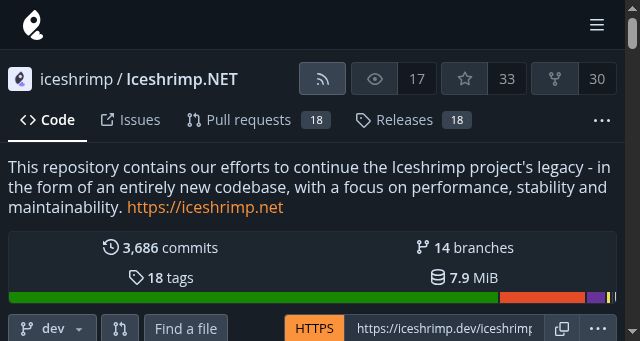 Screenshot of iceshrimp.dev