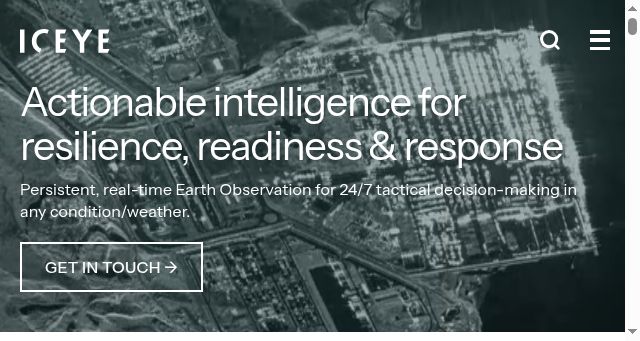 Screenshot of iceye.com