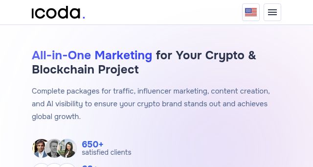 Screenshot of icoda.io