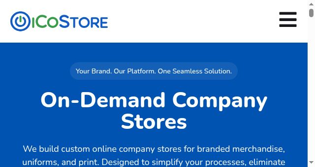 Screenshot of icostore.com