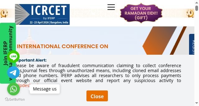 Screenshot of icrcet.org