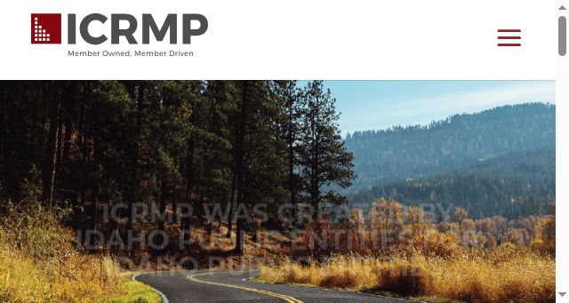 Screenshot of icrmp.org