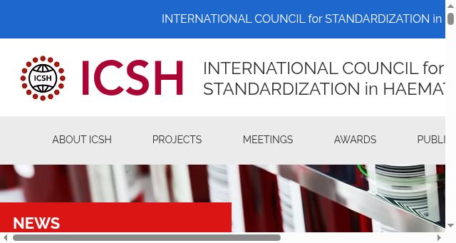 Screenshot of icsh.org