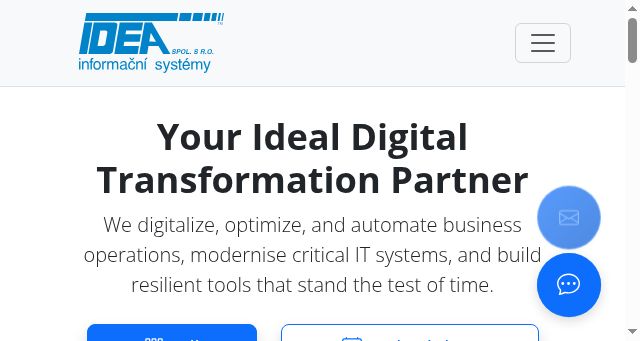 Screenshot of idea.cz