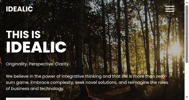 Screenshot of idealic.digital