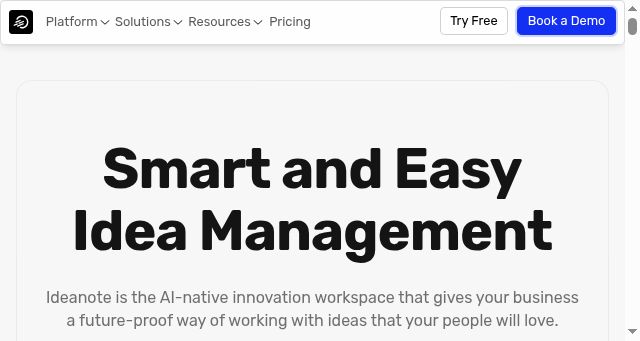 Screenshot of ideanote.io