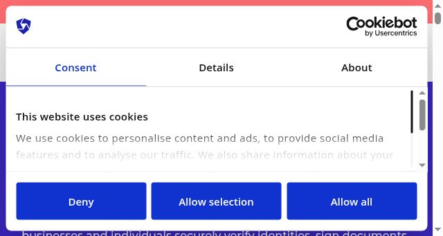 Screenshot of identyum.com