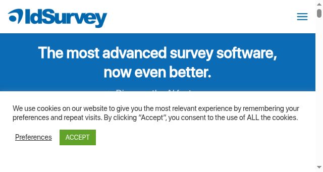 Screenshot of idsurvey.com
