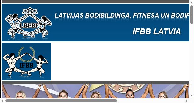Screenshot of ifbb.lv
