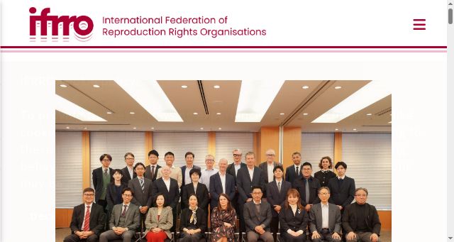 Screenshot of ifrro.org