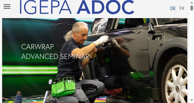 Screenshot of igepa-adoc.ch