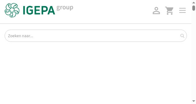 Screenshot of igepa.nl
