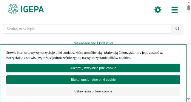 Screenshot of igepa.pl