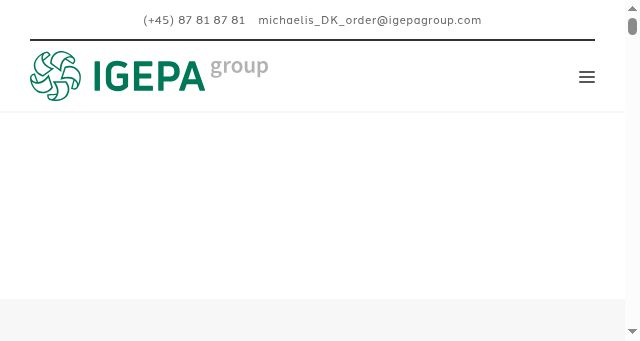 Screenshot of igepagroup.dk