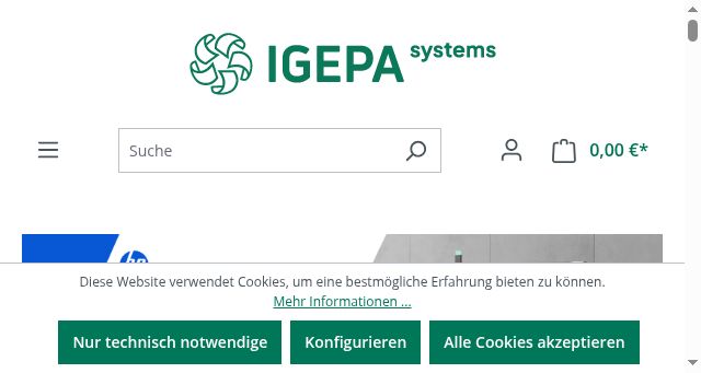 Screenshot of igepasystems.de