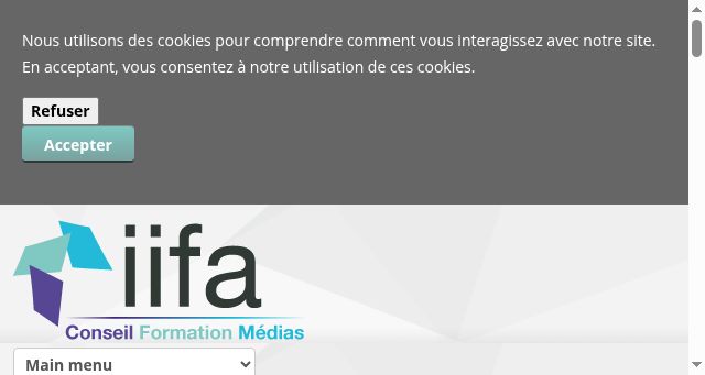 Screenshot of iifa.fr