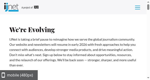 Screenshot of ijnet.org