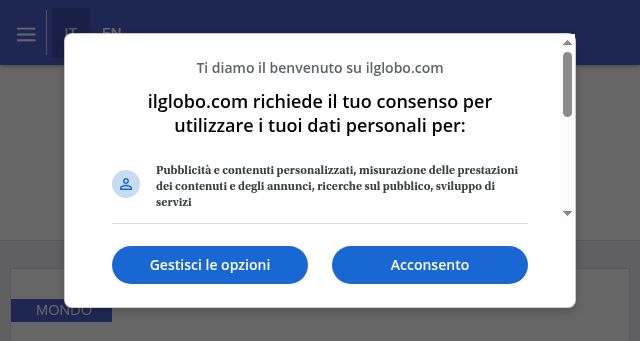Screenshot of ilglobo.com