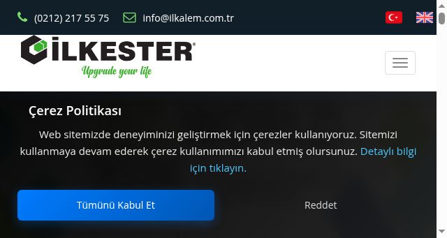 Screenshot of ilkalem.com.tr