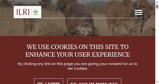 Screenshot of ilri.org