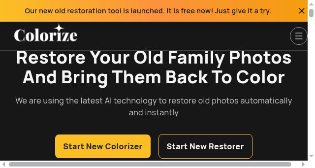 Screenshot of imagecolorizer.com