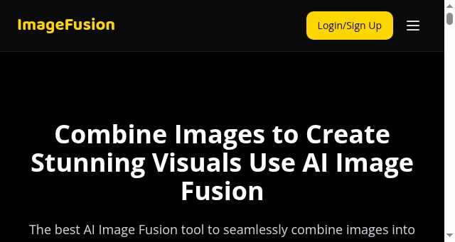 Screenshot of imagefusionai.com