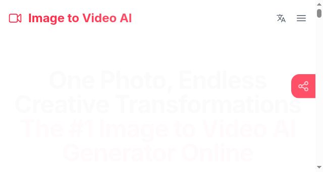 Screenshot of imagetovideoai.dev