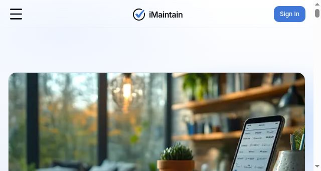 Screenshot of imaintain.ai