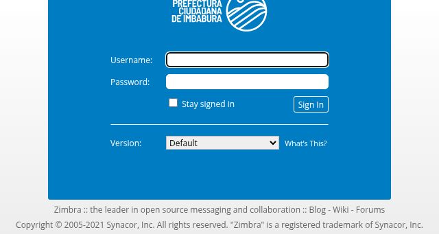 Screenshot of imbabura.gob.ec