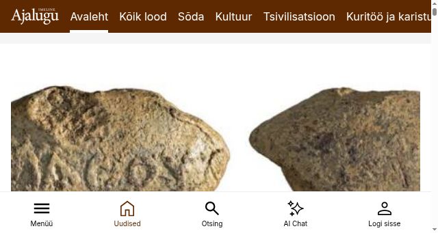 Screenshot of imelineajalugu.ee