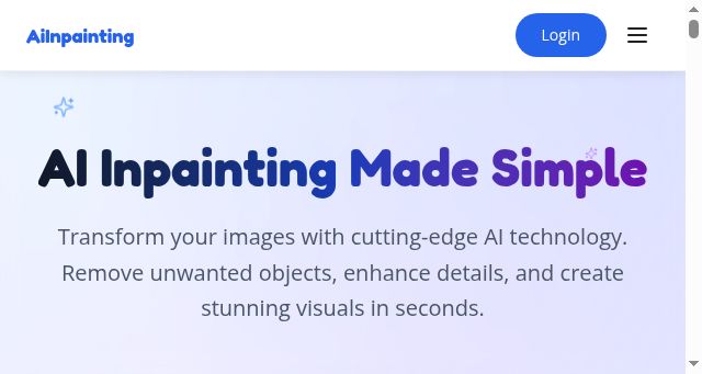 Screenshot of imginpaint.com