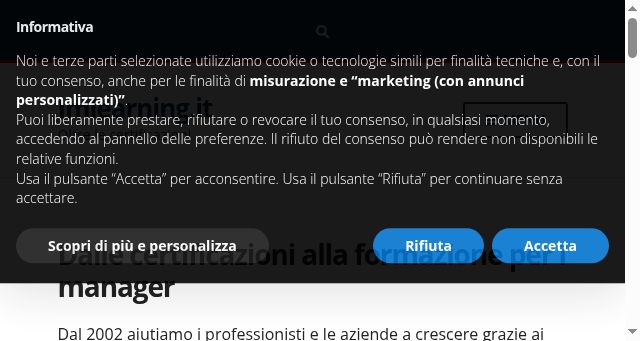 Screenshot of imlearning.it