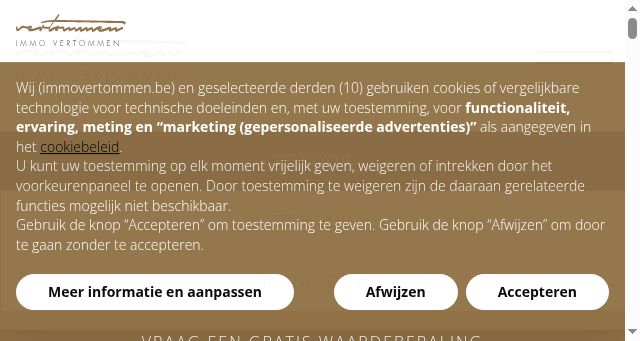 Screenshot of immovertommen.be