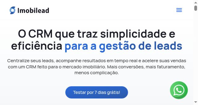 Screenshot of imobilead.me