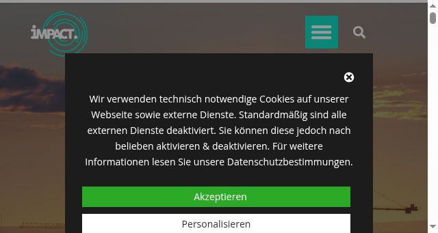 Screenshot of impact-tv.de