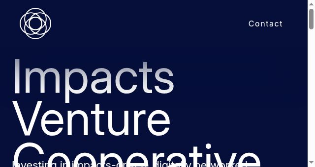 Screenshot of impacts.network