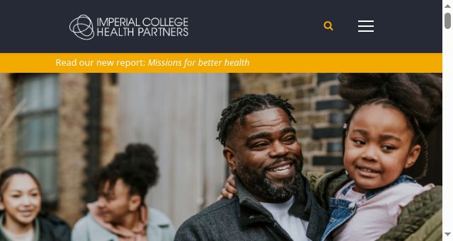 Screenshot of imperialcollegehealthpartners.com