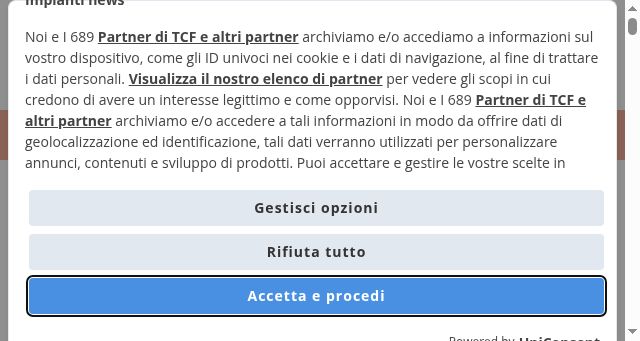 Screenshot of impiantinews.it