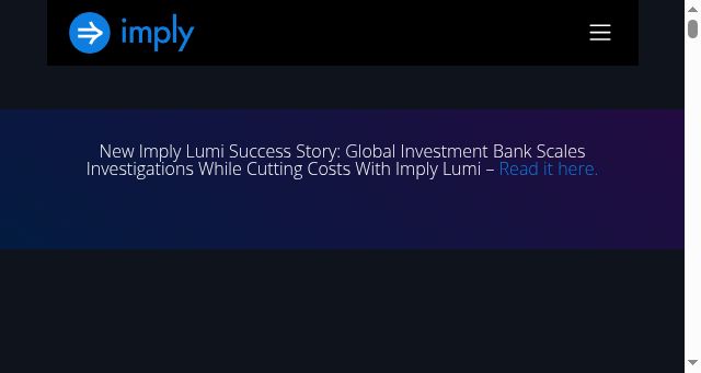 Screenshot of imply.io