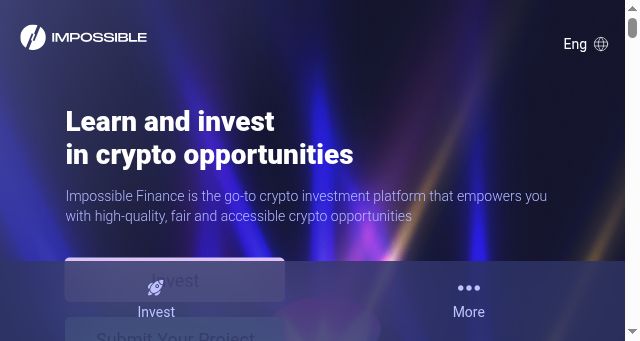 Screenshot of impossible.finance