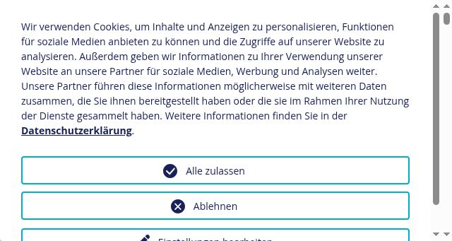 Screenshot of impuls-cb.de