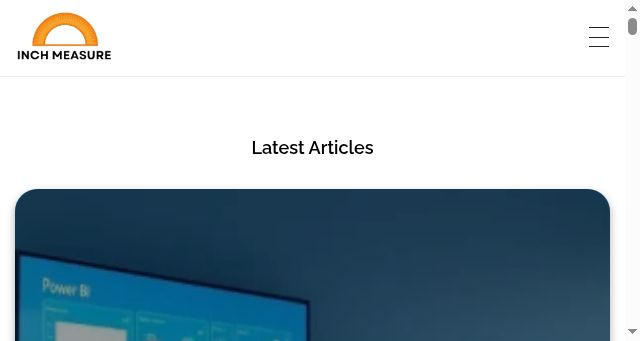 Screenshot of inchmeasure.com