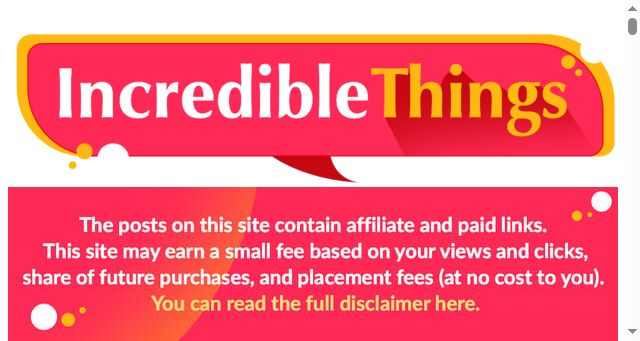 Screenshot of incrediblethings.com