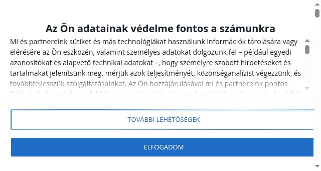 Screenshot of indaevents.hu