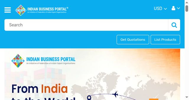 Screenshot of indianbusinessportal.in