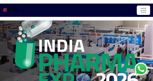 Screenshot of indiapharmaexpo.com